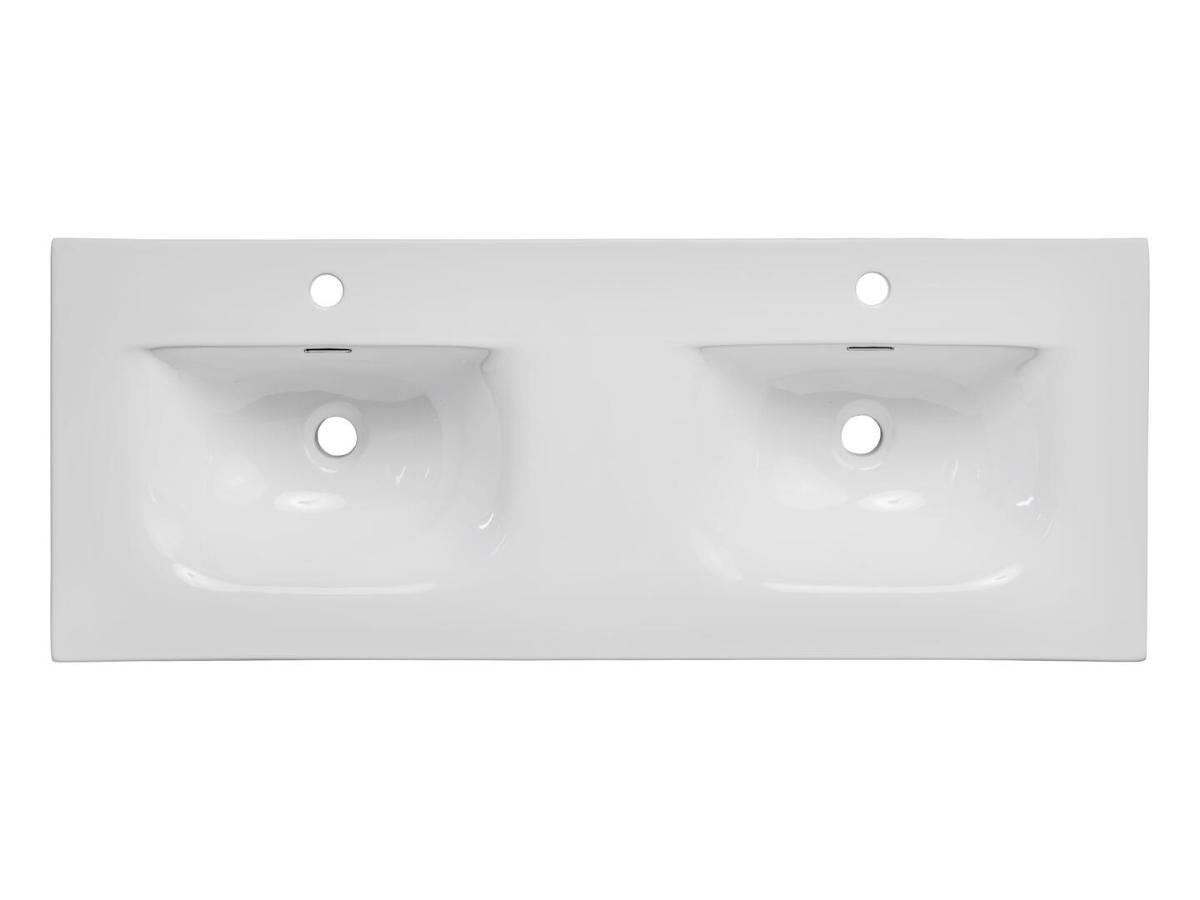 Komplett baderomspakke ADEL BLACK 120 cm – dobbelservant, Geberit, vegghengt toalett og Hansgrohe  